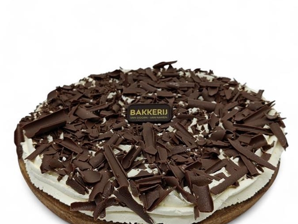 Rijstevlaai met slagroom