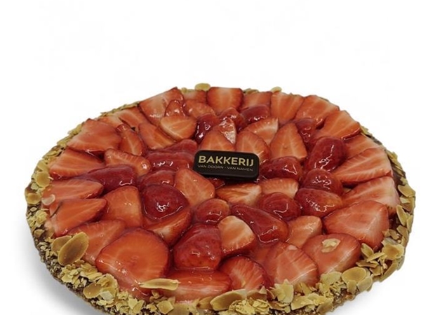 Verse Aardbeienvlaai [Krokant]